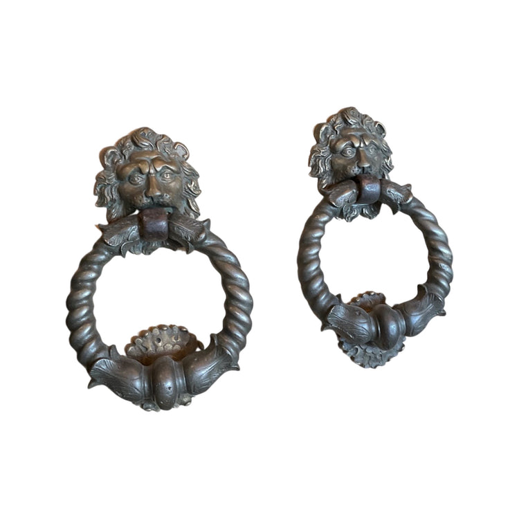 Pair of Italian Bronze Door Knockers (H-ZXHM)