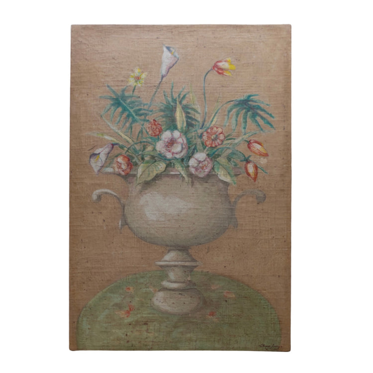 Floral Planter Painting By Jacques Lamy (HD-WIQN)