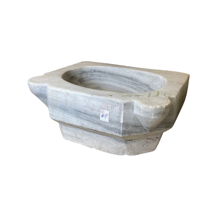 French White Carrara Marble Sink (MS256)