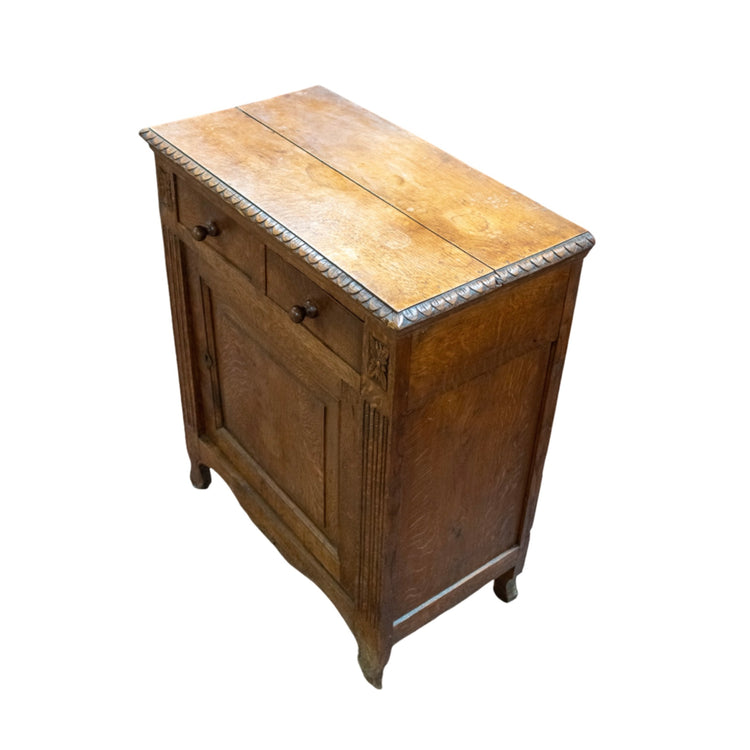French Wooden Nightstand (F-EWLV9)