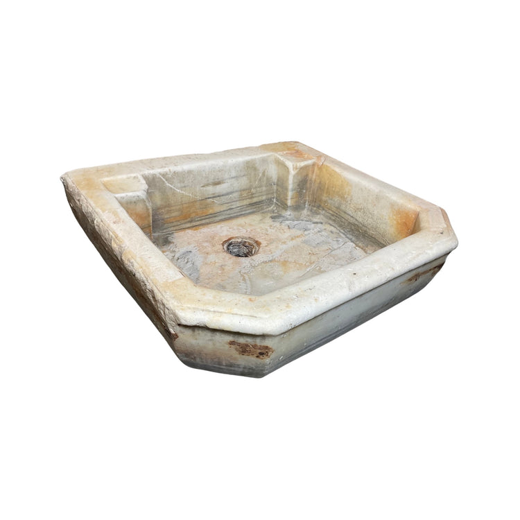 French White Carrara Marble Sink (S-HAJ7)