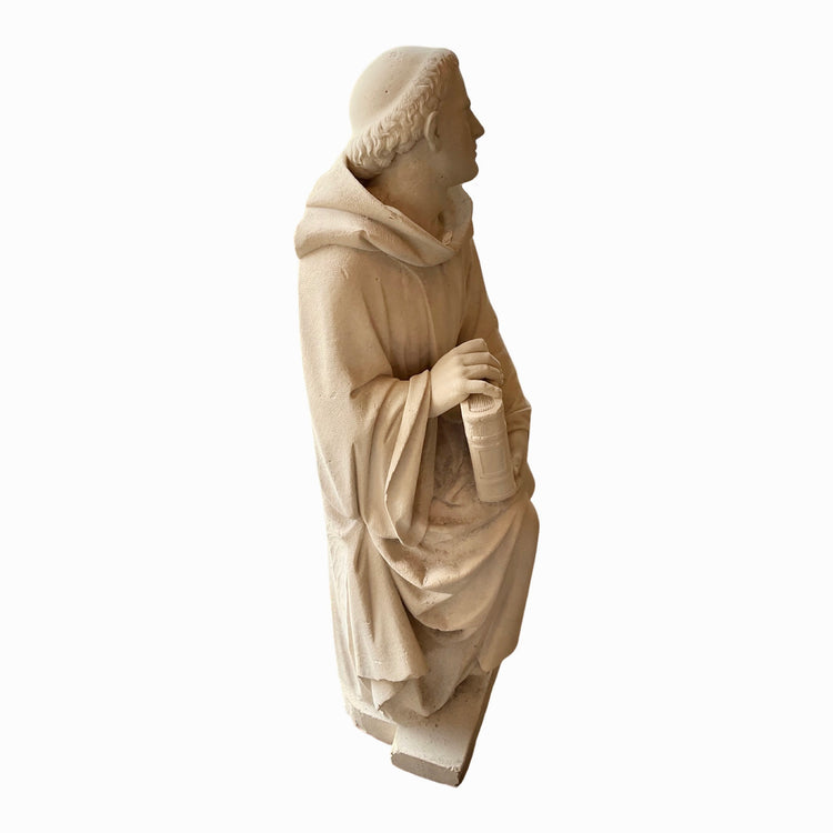 French Limestone Saint Sculpture (GE-Y7UK)
