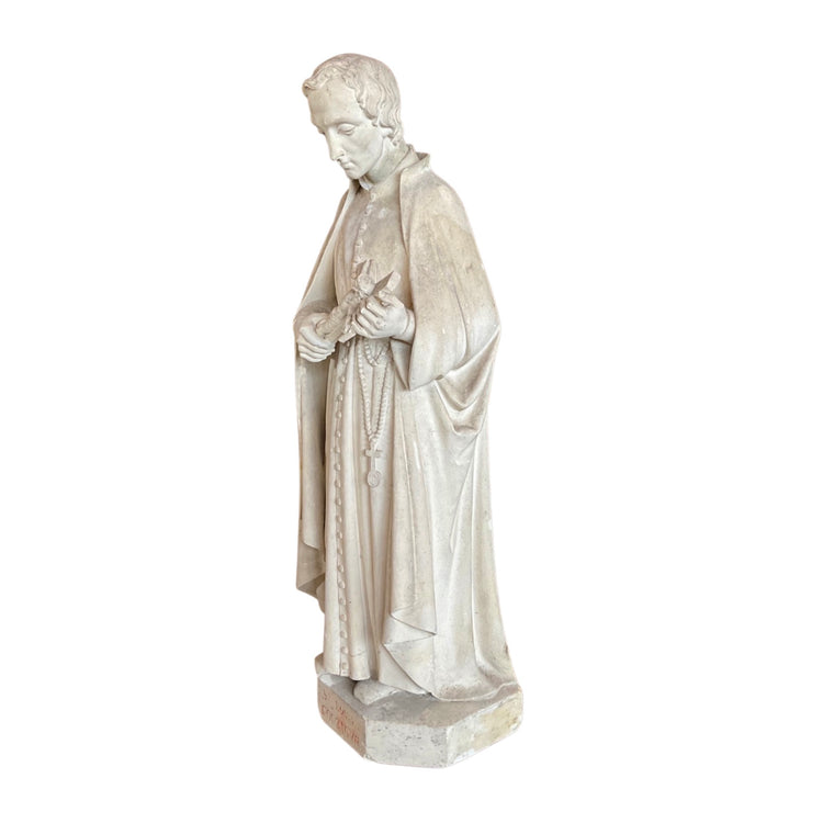 French Limestone Saint Sculpture (GE-0RWF)