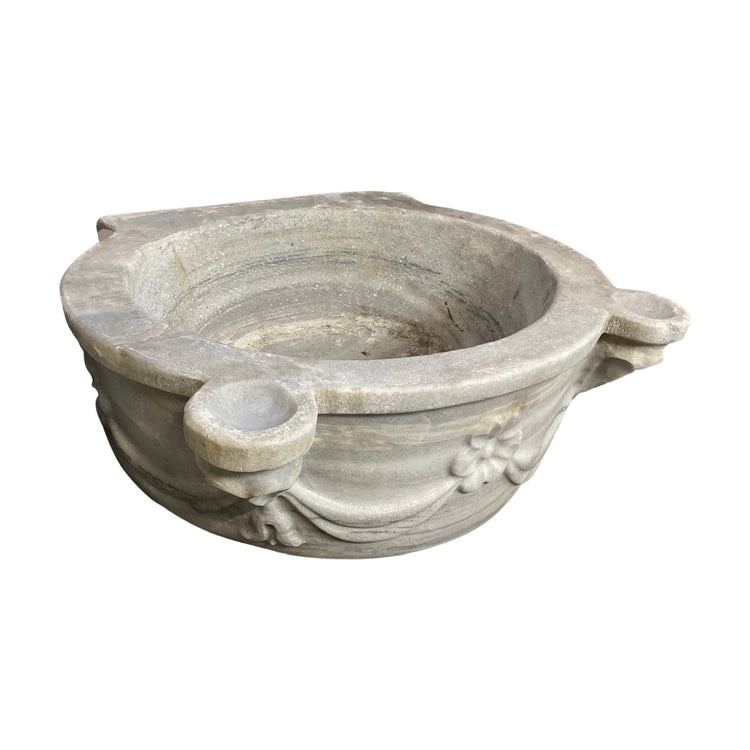 French White Carrara Marble Sink (S-0MU3)