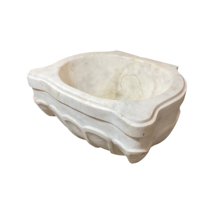 French White Marble Sink (S-OWR3)