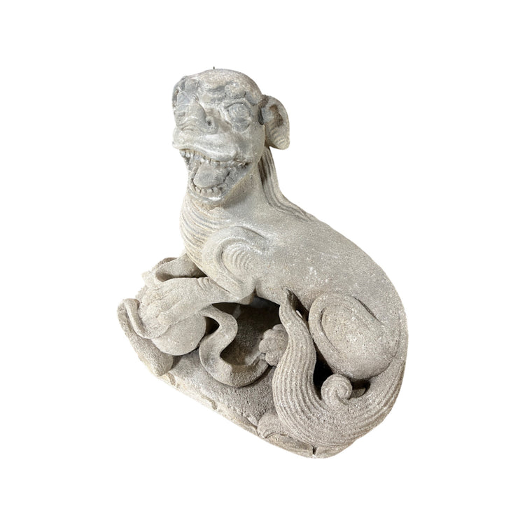 Pair of Chinese Foo Dog Sculptures (GE-ST2041)