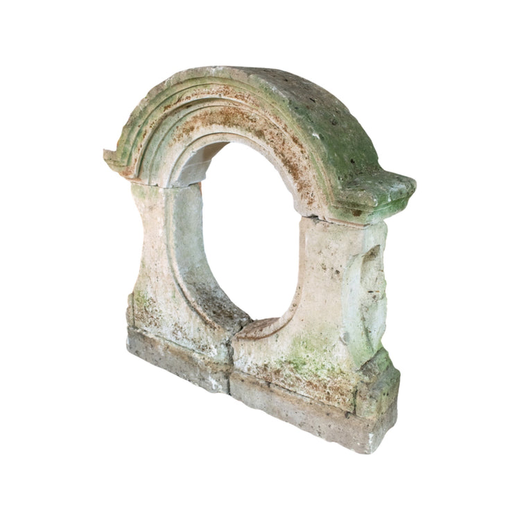 French Limestone Window Archway (GE-AOND)