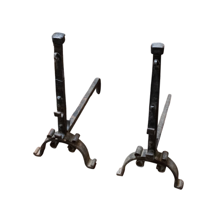 French Iron Andirons (FA-MA463)