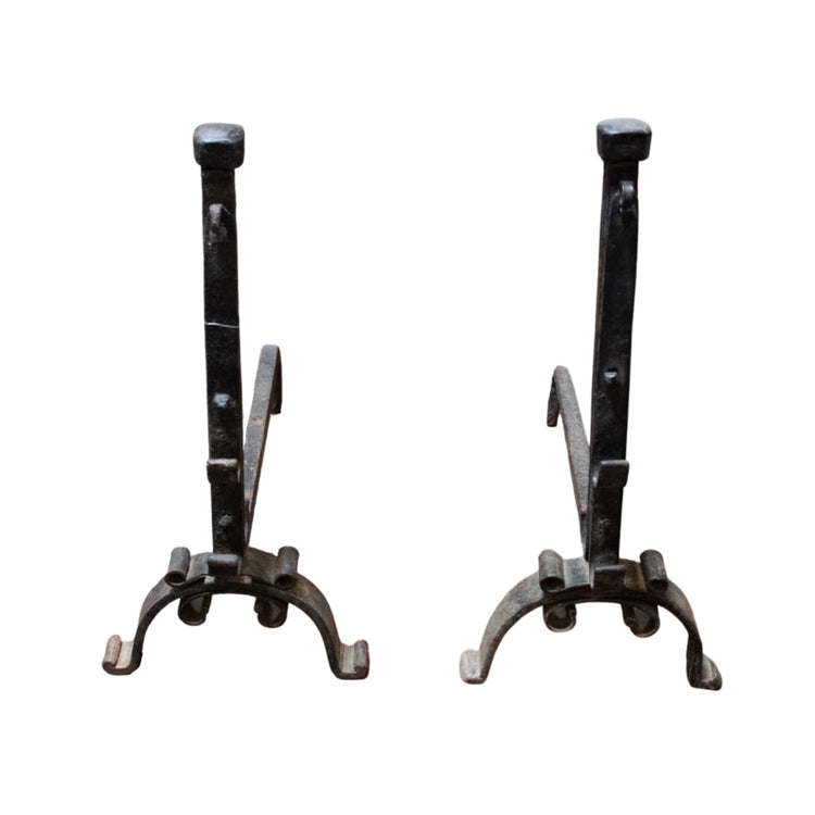 French Iron Andirons (FA-MA463)