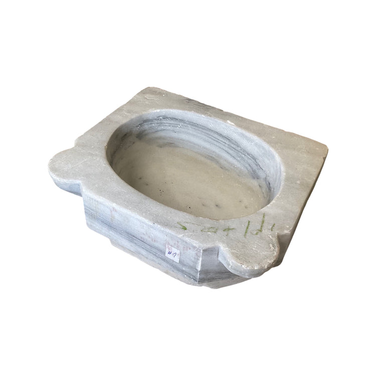 French White Carrara Marble Sink (MS256)