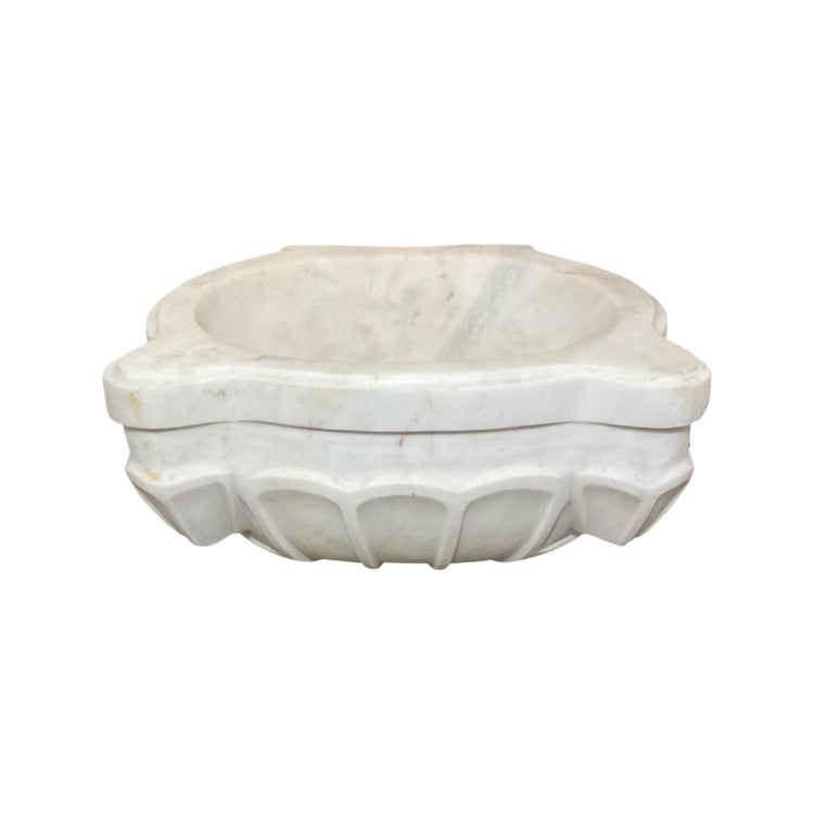 French White Marble Sink (S-OX6B)