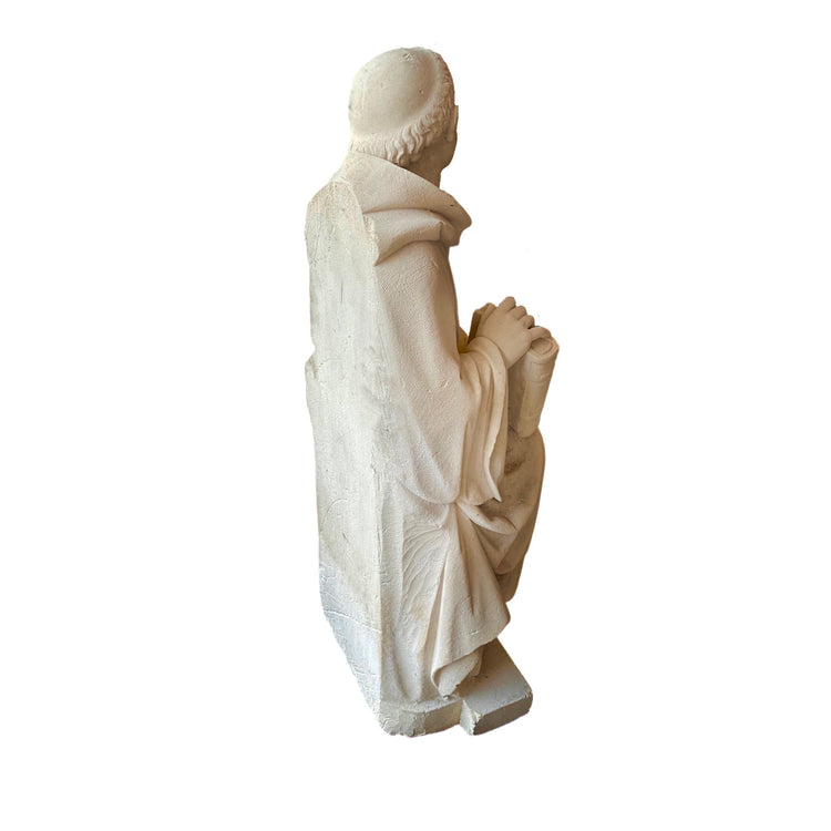 French Limestone Saint Sculpture (GE-Y7UK)