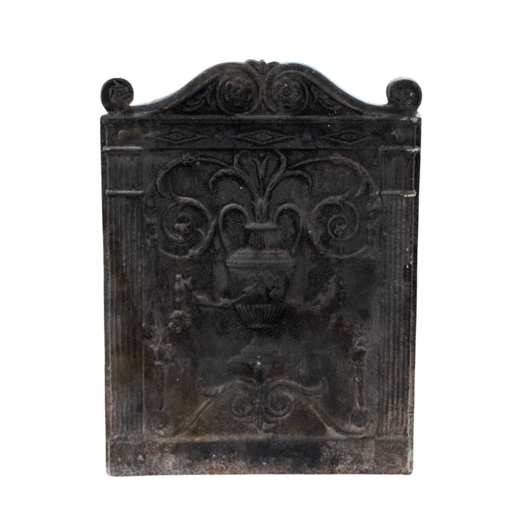Antique French Iron Fireback (FA-XC8K)