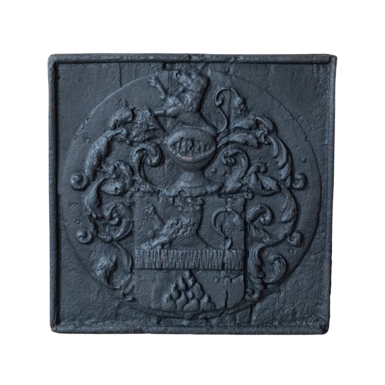 Antique French Iron Fireback (FA-TCE5)