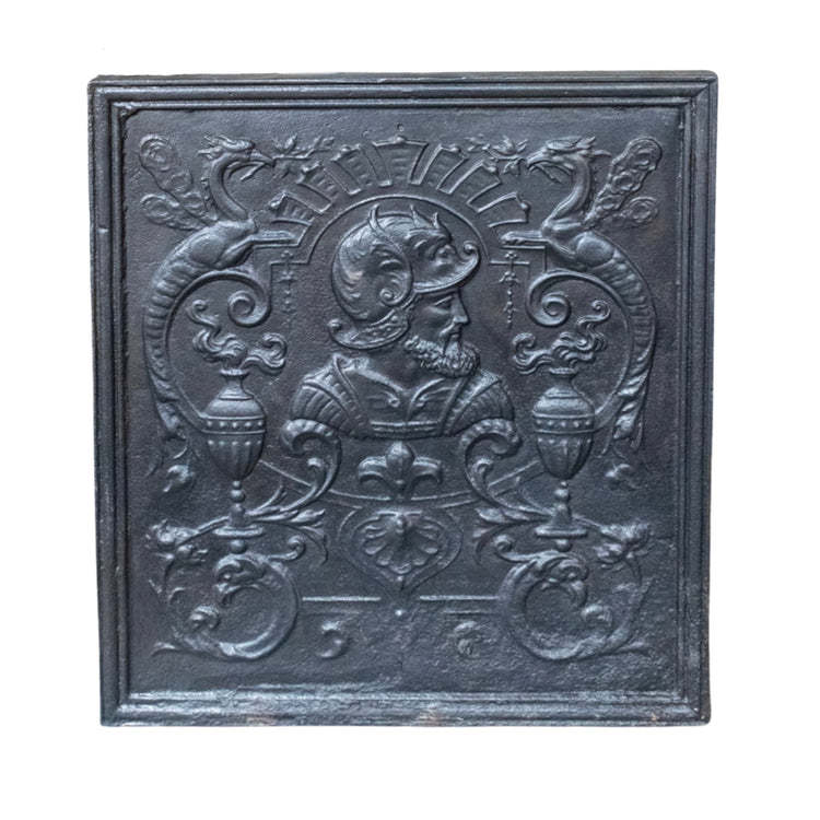 Antique French Iron Fireback (FA-A2V3)