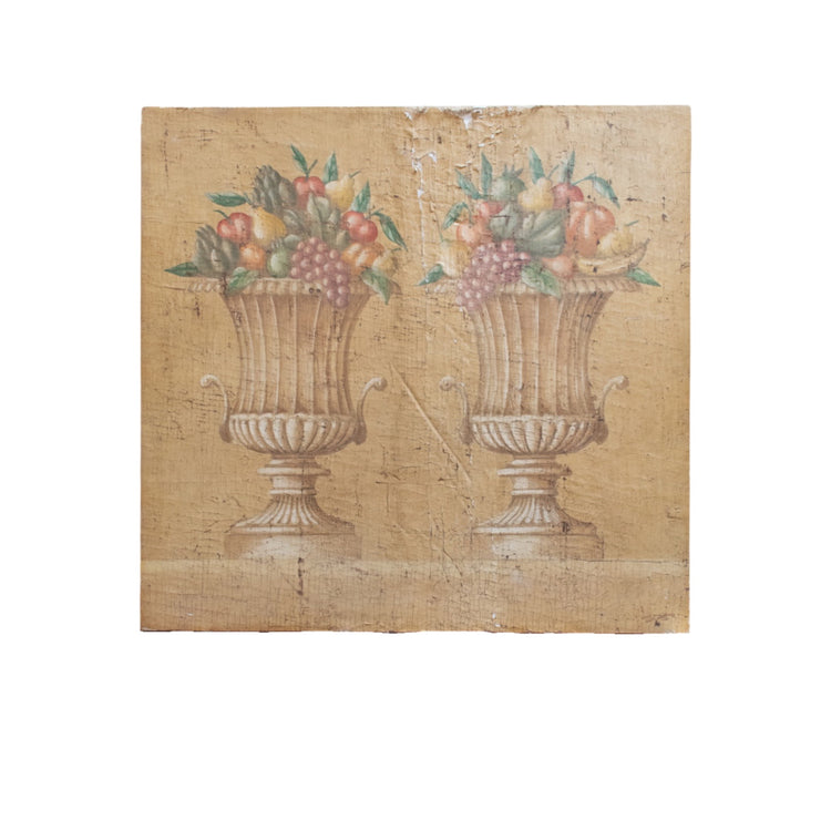 Double Fruit Urn Painting by Jacques Lamy (HD-JL10)
