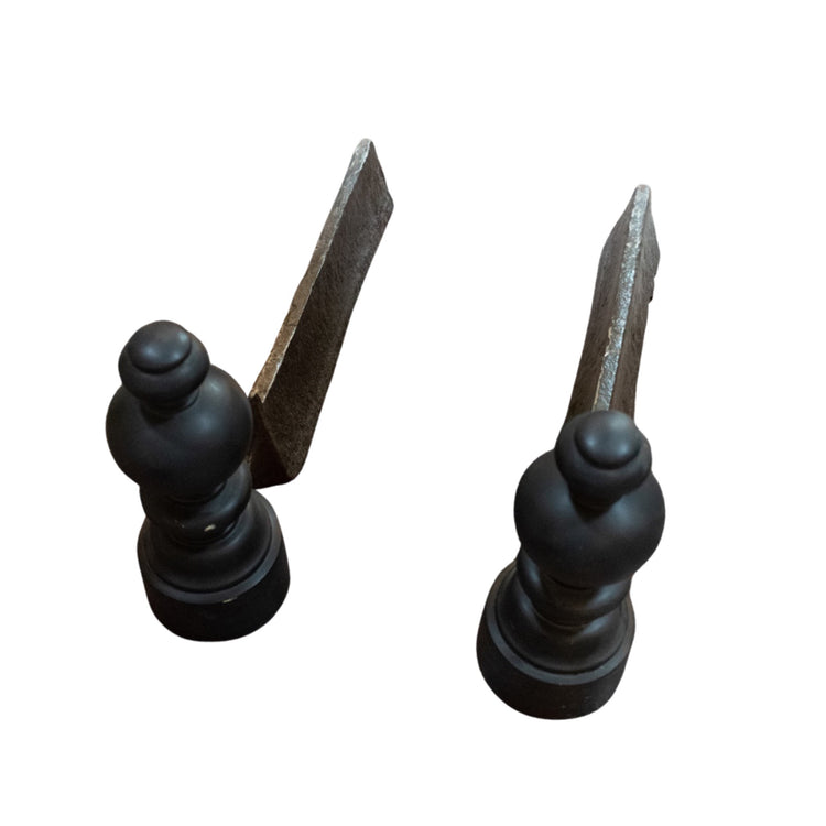 French Iron Andirons (FA-0LFOT)