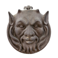 Decorative Cast-Iron Mask with Hinged Cover (GE-EYZC)