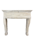 Large Louis XIII Carved Limestone Fireplace Mantel – Renaissance (M-12L)