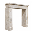 Antique French Limestone Mantel (M-05L)