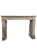 Limestone Mantel – Hand-Carved French Fireplace (M-YLKS)