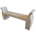 Carved Limestone Garden Bench (MD03)