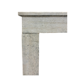 Antique French Limestone Fireplace Mantel – Rustic Minimalist Design (M-11L)
