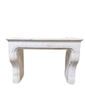 Limestone Mantel – Hand-Carved French Style Fireplace Surround