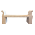 Carved Limestone Garden Bench (MD03)