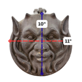 Decorative Cast-Iron Mask with Hinged Cover (GE-EYZC)