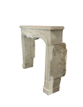 Antique Limestone Mantel – Reclaimed French Fireplace