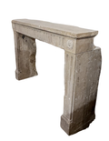 Limestone Mantel – Hand-Carved French Fireplace (M-YLKS)