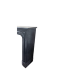 Antique Black Marble Fireplace Mantel | Louis XV-Style (M-06M)