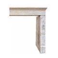 Antique French Limestone Fireplace Mantel (M-04L)