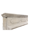 Large Louis XIII Carved Limestone Fireplace Mantel – Renaissance (M-12L)