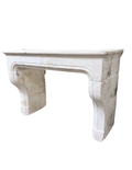 Limestone Mantel – Hand-Carved French Style Fireplace Surround
