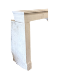 Classic Hand-Carved Limestone Mantel