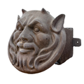 Decorative Cast-Iron Mask with Hinged Cover (GE-EYZC)