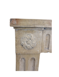 Limestone Mantel – Hand-Carved French Fireplace (M-YLKS)