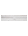 Antique French limestone mantel with carved floral medallion frieze (M-GDZJ)