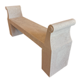 Carved Limestone Garden Bench (MD03)