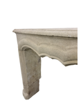 Antique Limestone Mantel – Reclaimed French Fireplace