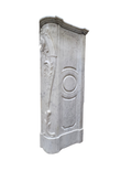 Antique Louis XV White Carrara Marble Fireplace Mantel (M-04M)