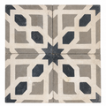 Antique French Geometric Mosaic Cement Tile (ET-CDEE)