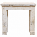 Antique French Limestone Mantel (M-05L)
