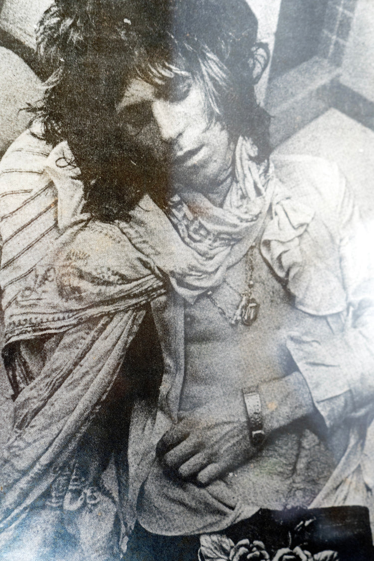 "Keith Richards Passed Out Asleep On Tour" Original Photograph by Peter Beard