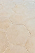 Egyptian Sandblasted Limestone Hexagonal Tile (STONE-CHFY)
