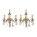 Pair of Antique French Silver Wall Sconces (L-MCYH)