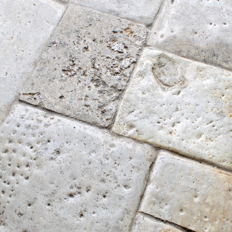 French Reclaimed Burgundy Stone Tile
