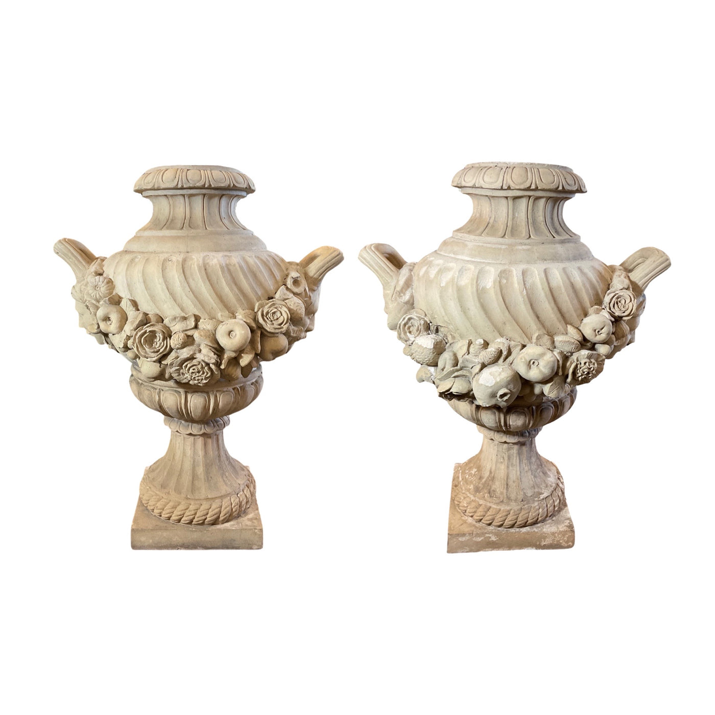 Pair of English Terracotta Planters (V-JVRW)